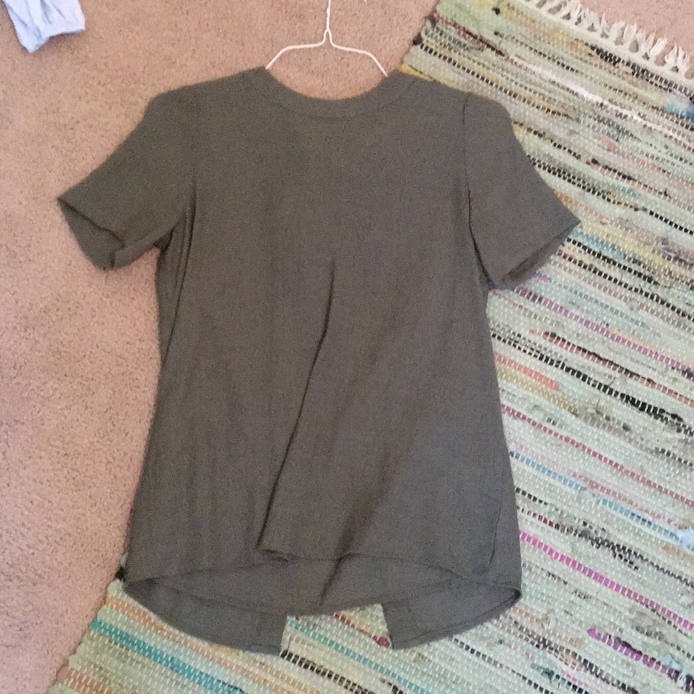 Olive green Nordstrom blouse